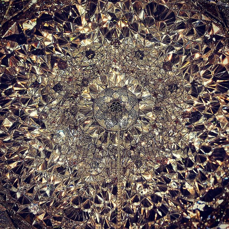 hypnotizing art of mosque's ceiling 8