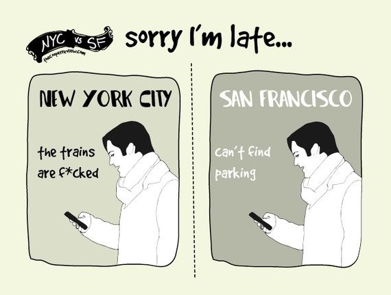 difference between san francisco and nyc 7