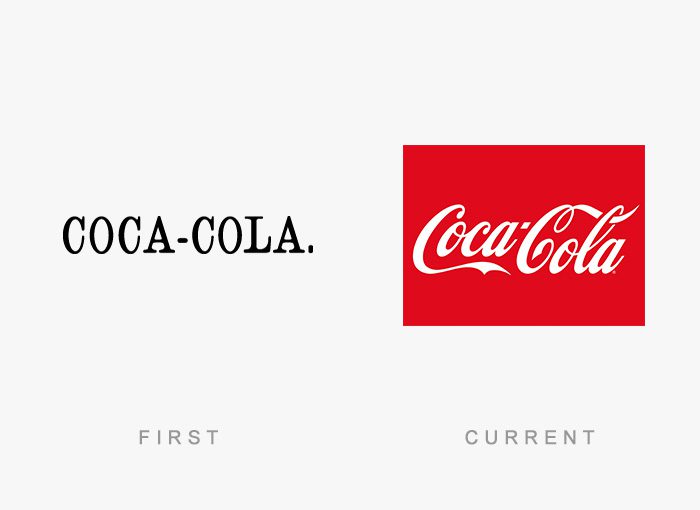 famous logos changed over time 12