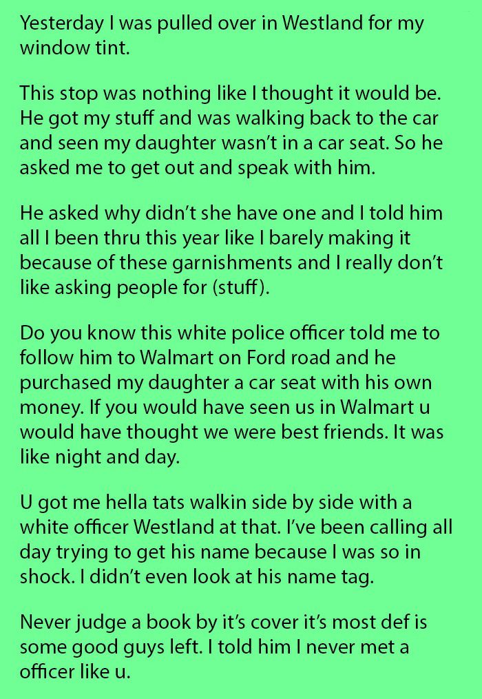 officer kindness