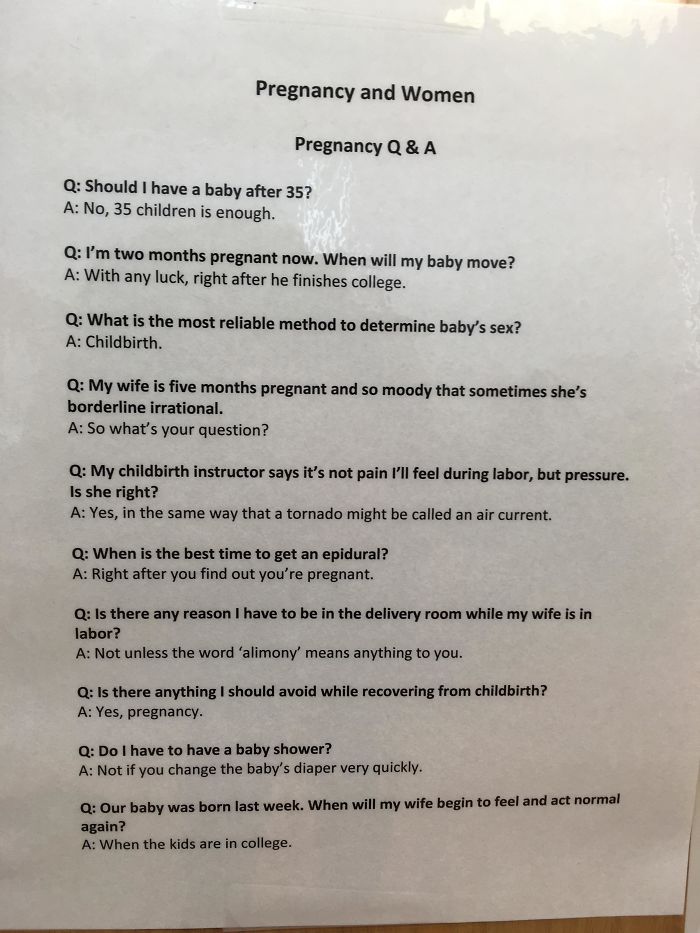 Blatantly Honest Sign At OBGYN Office Answers Everyone's Most Troubling