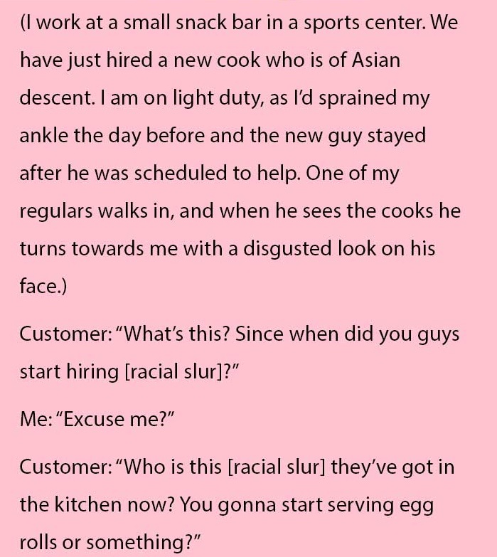 racist man