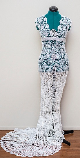 crochet wedding dress 