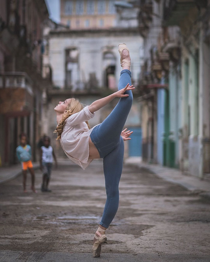 Ballet Dancer in Cuba Streets