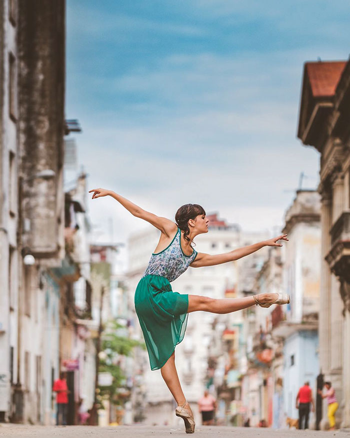 Ballet Dancer in Cuba Streets