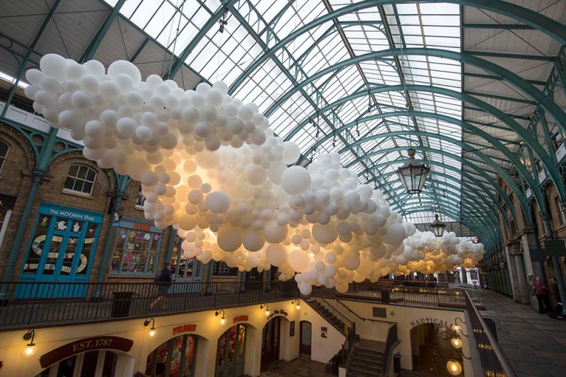 balloon clouds in london