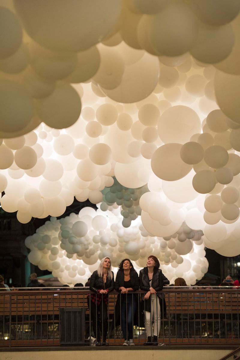 balloon clouds in london