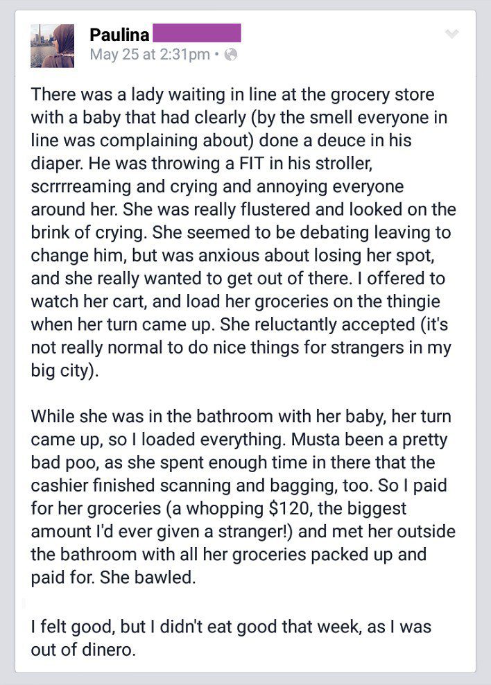 woman's baby annoying in grocery store
