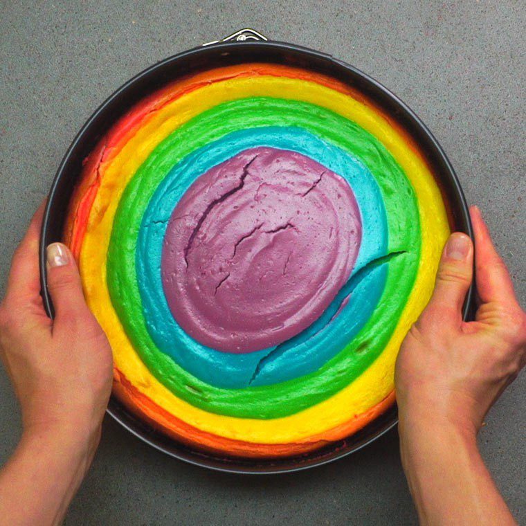 Rainbow Cheesecake12