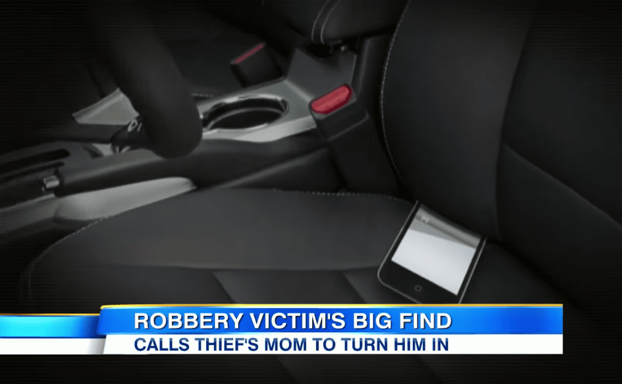 teen thief leaves phone