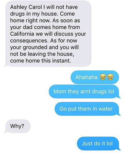 mom upset over finding drugs