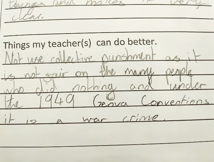 teacher feedback