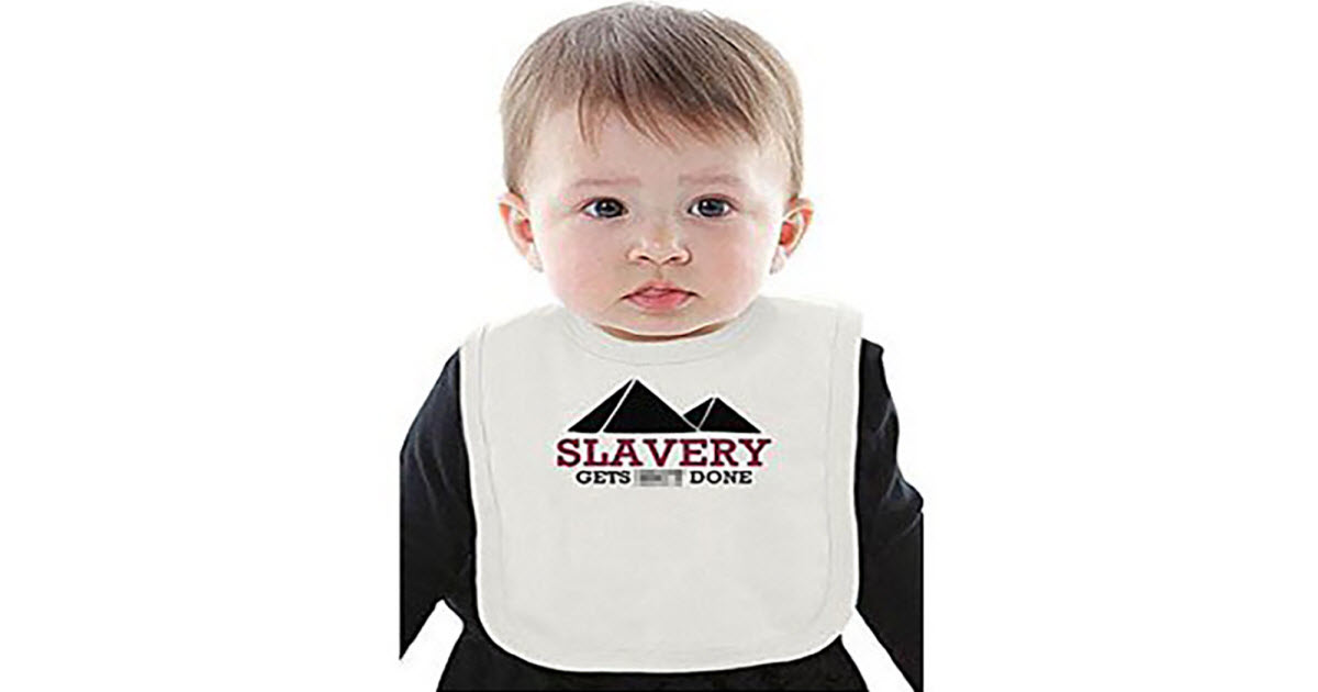 clothing encouraging slavery dropped by amazon