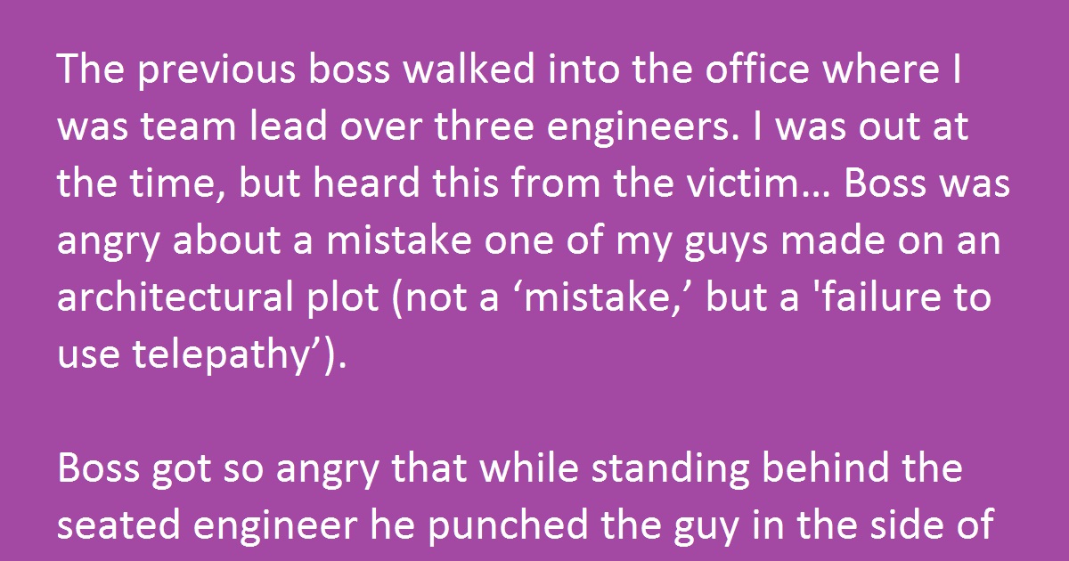 He Finally Gets Sweet Revenge After His Aggressive Boss Punched Him