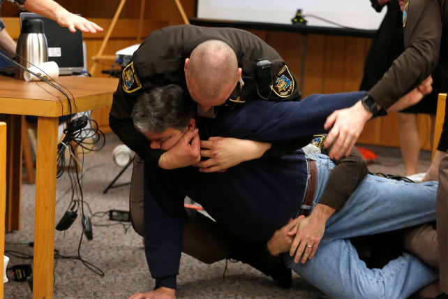 father attacks larry nassar in court