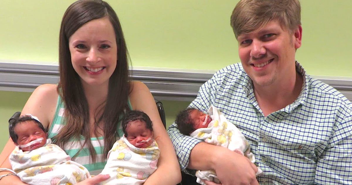 White Couple Gives Birth To Triplets, But People Instantly Notice How ‘Different’ They Look