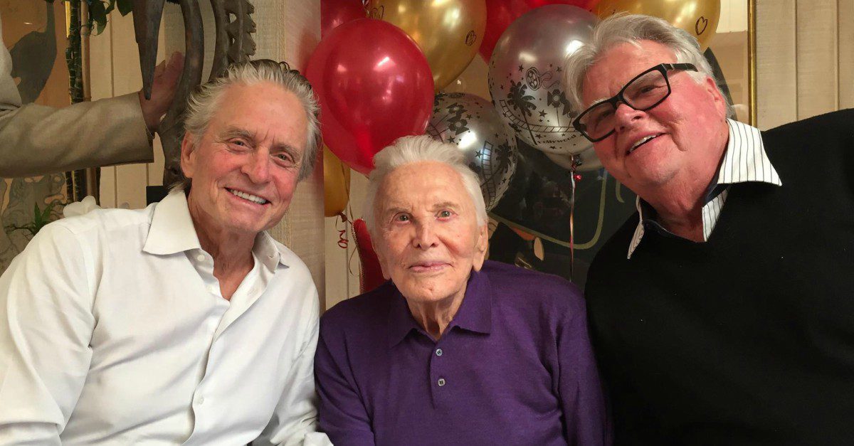 Kirk Douglas Just Turned 101 And Son Michael Shared Intimate Photos Of His Dad’s Birthday Party