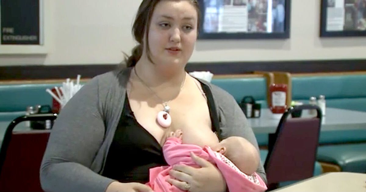 Exhausted Mom Sits At Restaurant When Stranger Shames Her For Breastfeeding So She Fires Back