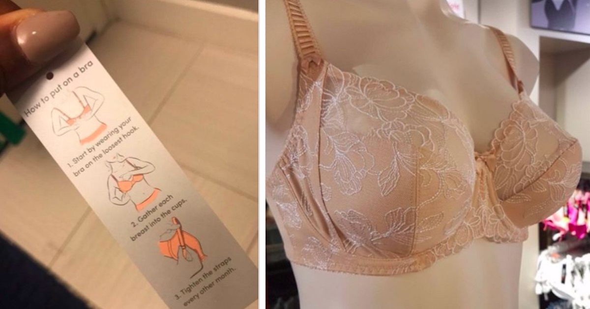 Woman Finds Lingerie Tag That Teaches Her She’s Been Wearing Her Bra All Wrong For Years