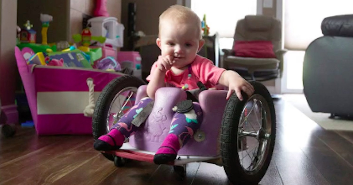 Worried Dad Builds His Sick Daughter An Awesome Custom Wheelchair For $100