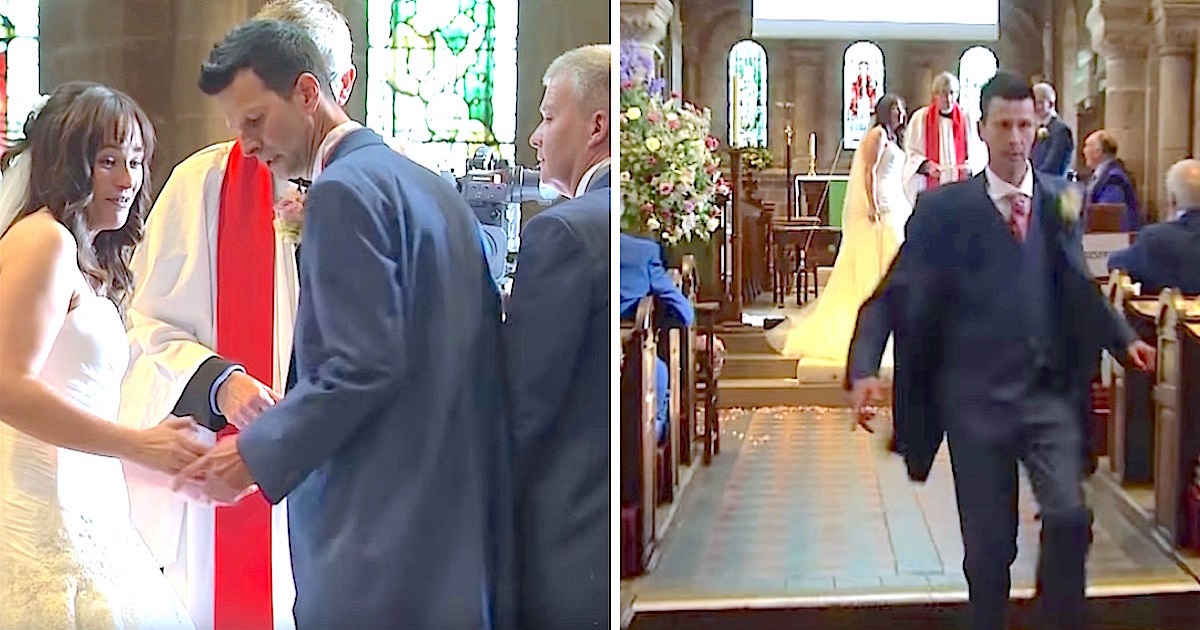Bride And Groom Stand At The Altar, Then He Suddenly Runs From Church And Leaves Her There