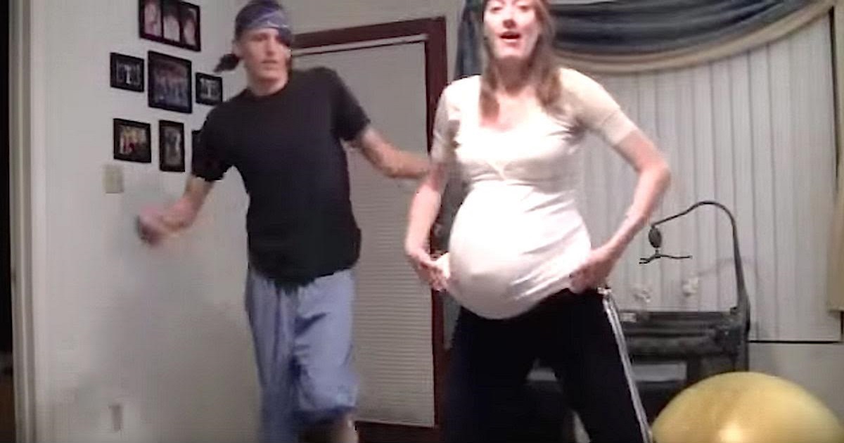 Mom Says Twins Are 4 Days Overdue So She Lifts Up Her Shirt And Dances To Get Them Out