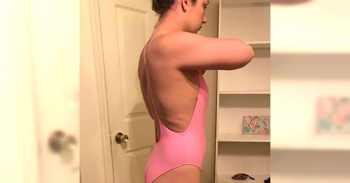 pink bathing suit inappropriate