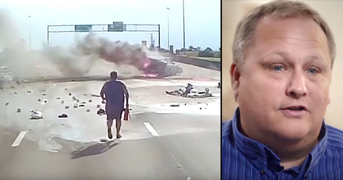 Trucker Goes Running After Horrific Highway Crash Only To See His Dash Cam Caught A Miracle