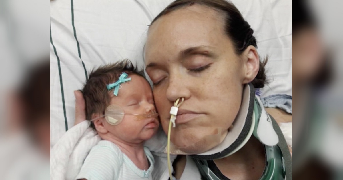 Mom Is In Huge Car Accident At 34 Weeks Pregnant, Has Emergency C-Section To Save ‘Miracle’ Baby