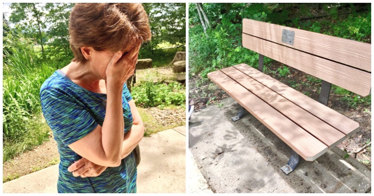 Husband Secretly Buys Bench In Wife’s Favorite Park, But She Loses It When She Sees Love Note