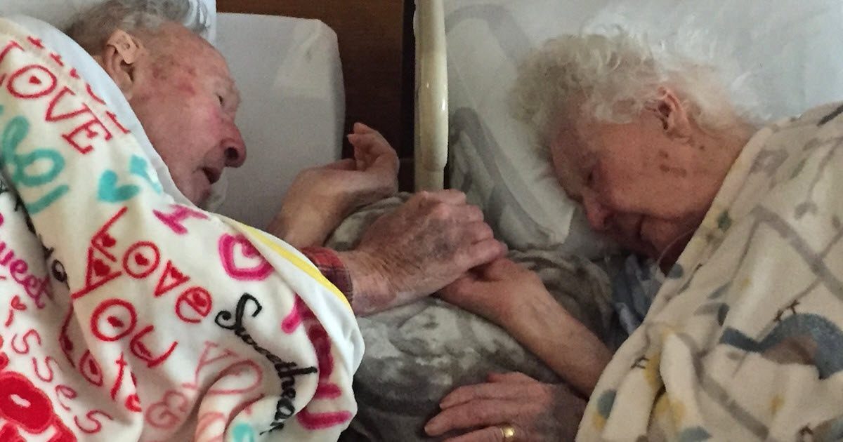100-Year-Old Grandpa Clutches Dying Wife’s Hand During Final Moments Together