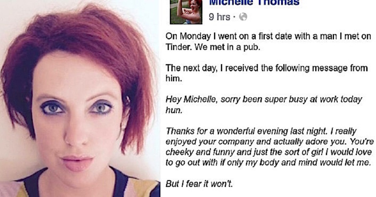 Woman Has A Romantic Evening With Her Tinder Date. Then He Texts Her To Tell Her She’s Fat
