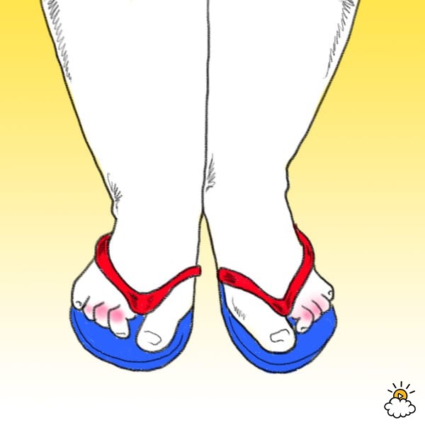 stop wearing flip flops