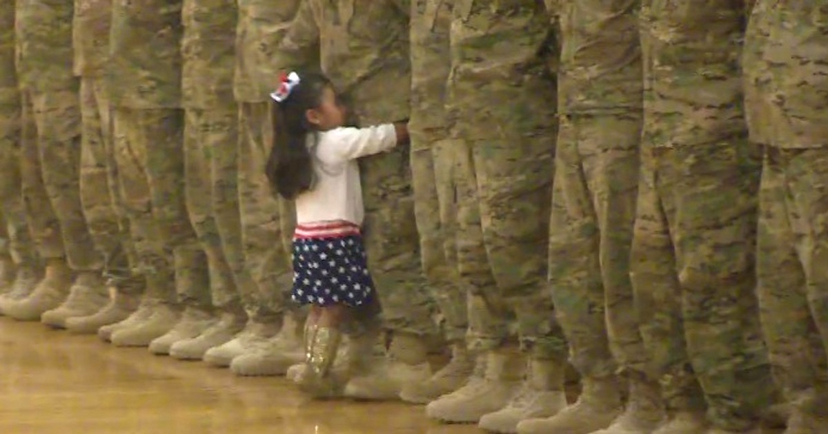 Little Girl Breaks Military Protocol To Run Into Her Father’s Arms