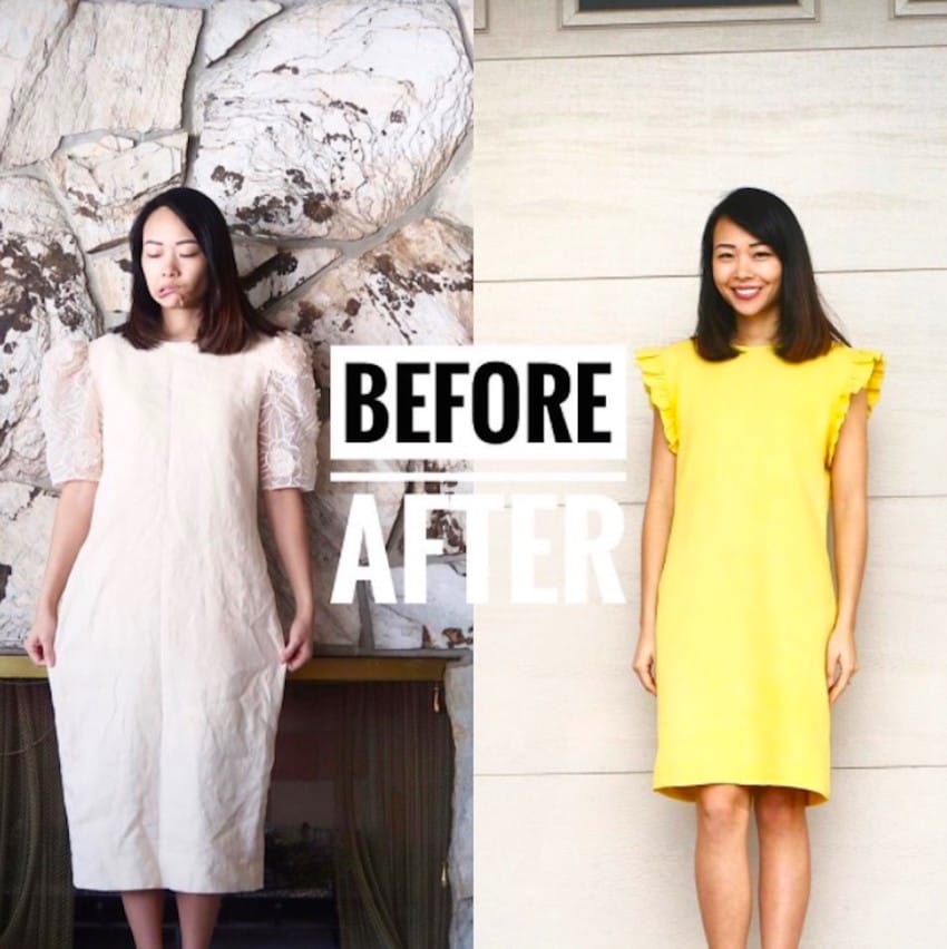 thrift store clothes transformation