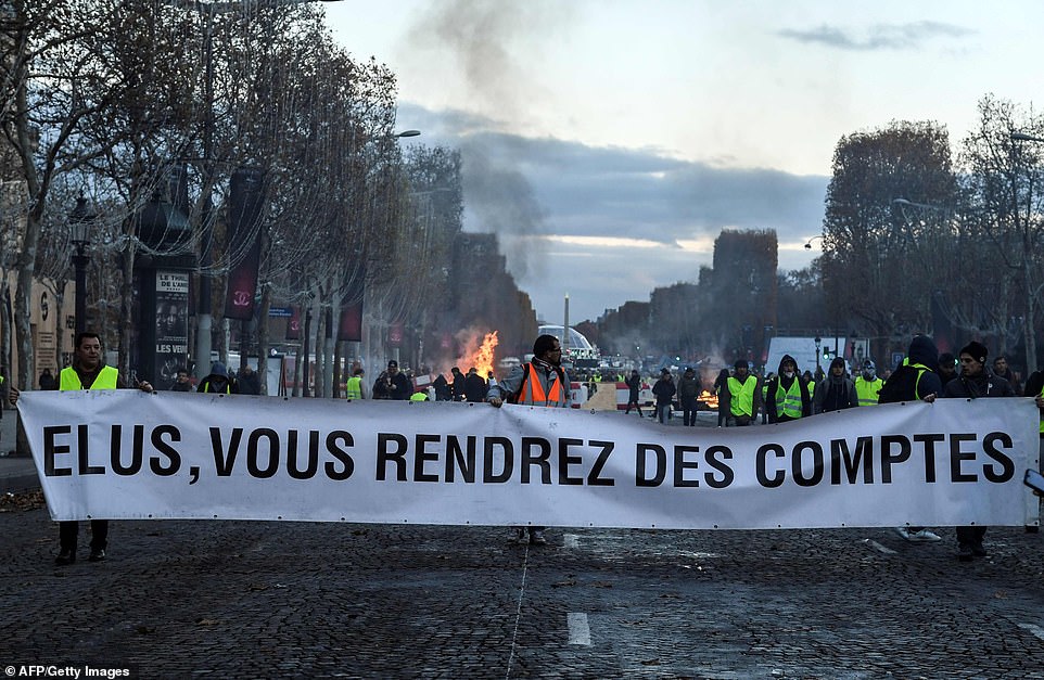 Paris fuel tax protest