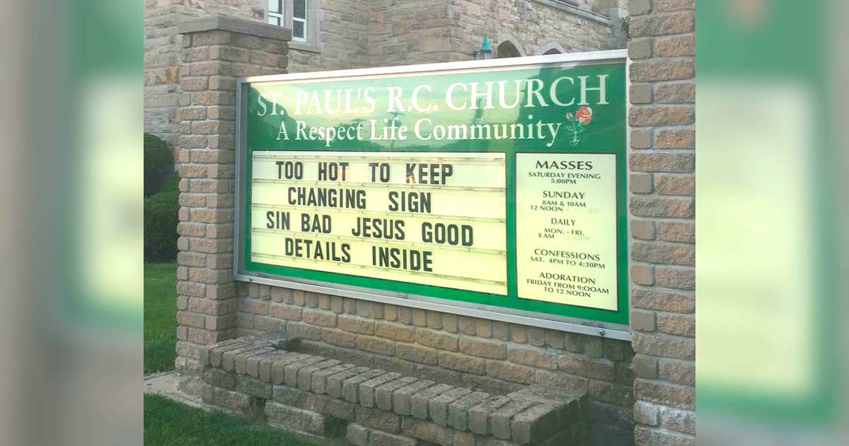 14 Funny Church Signs That Will Totally Make Your Day